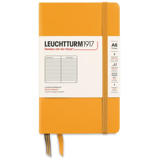 Leuchtturm1917 Ruled Hardbound Notebook - Rising Sun, 3-1/2" x 6" {1}