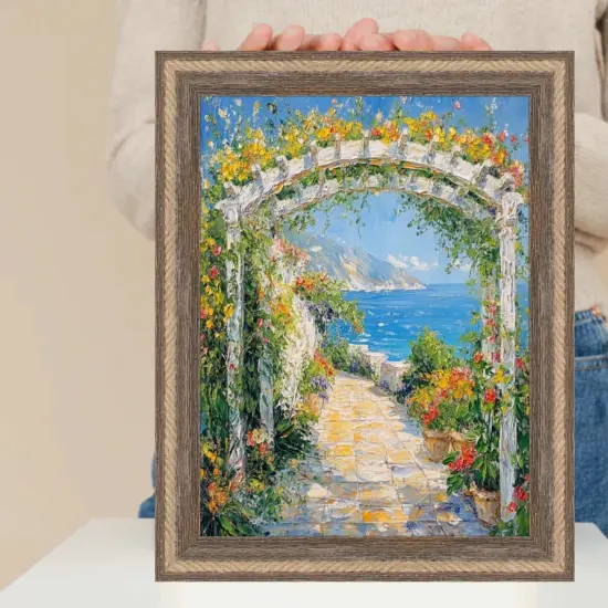 Nautical Rope Dock Boat Rustic Brown Picture Frame 22x30 frame {7}