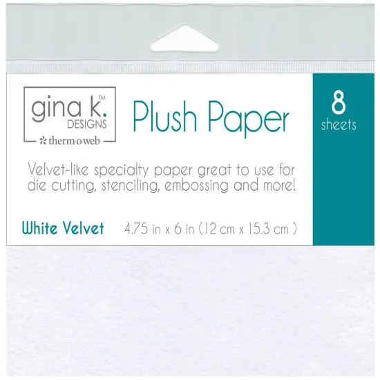 Gina K Designs Plush Papers 4.75"X6" 8/Pkg {2}
