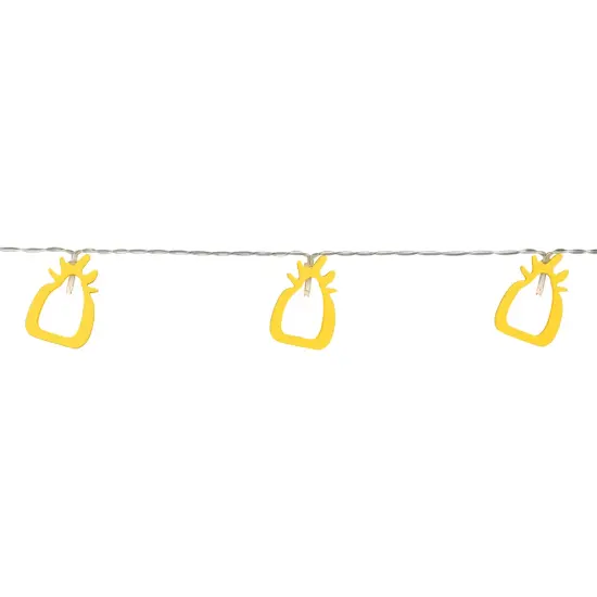 Northlight LED Pineapple Patio Light Set - Yellow - 4' Clear Wire - 10ct {7}
