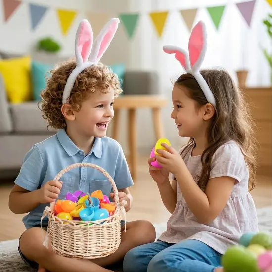 Easter Eggs with Mini Dinosuar for Kids, 24pcs Easter Basket Stuffers Easter Egg Hunt Filler Easter Classroom Prize Party Favor Supplies {4}