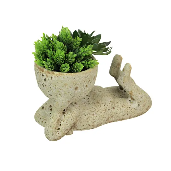 Contemplative Muse Planter &ndash; Cement Sculpture, Artistic Home Decor Accent {4}