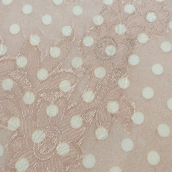 1 Yard Blush Floral Jacquard Chiffon Fabric Lightweight Sheer Polyester with Textured Weave, 57/58" Wide {2}