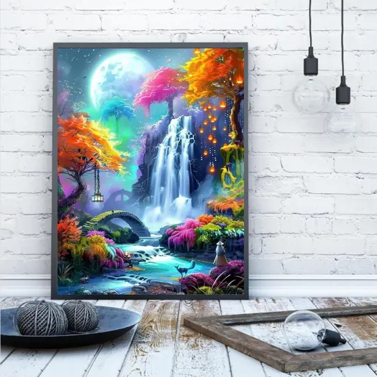Waterfall Landscape Diamond Art Kits {3}