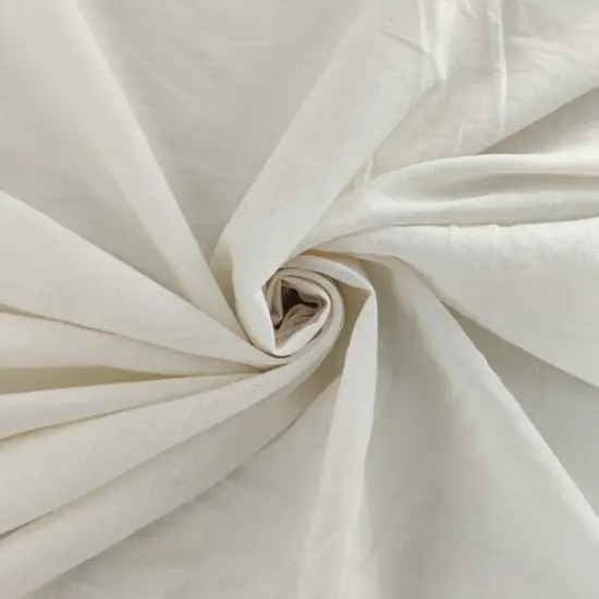 1 Yard Cotton Lawn Solid Cream Fabric Lightweight Soft 57/58" Width Apparel Sewing {1}