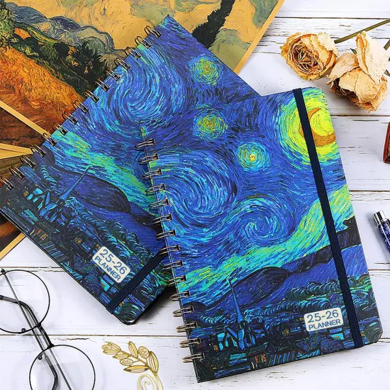 2025-2026 Planner &ndash; Jul.2025 - Jun.2026, Weekly ＆ Monthly Academic Planner 2025-2026, with Tabs, 6.4" x 8.5", Hardcover, Strong Binding, Thick Paper, Back Pocket, Elastic Closure, Inner Pocket {2}