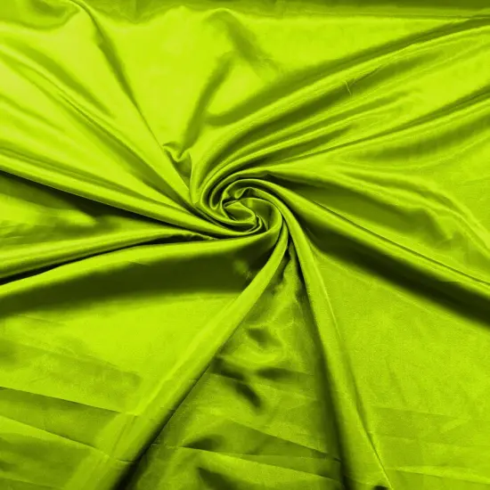 1 Yard High-Sheen Stretch Charmeuse Satin Fabric For Costumes & Pageant Wear 58-60 Inches Pucci Yellow {1}
