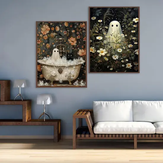 2 Pack Halloween Ghost Diamond Painting Kit {2}