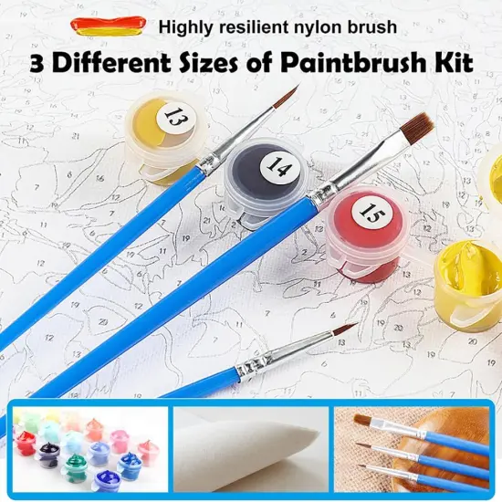 Halloween Paint by Number Skull Witch - 16x20 inch {5}