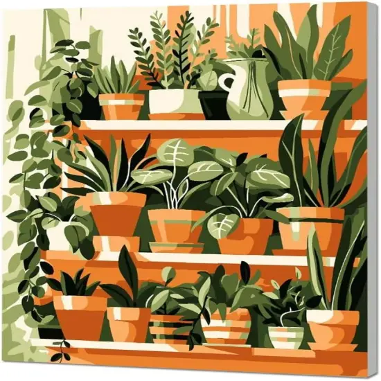 Flowers Acrylic Paint by Numbers {1}