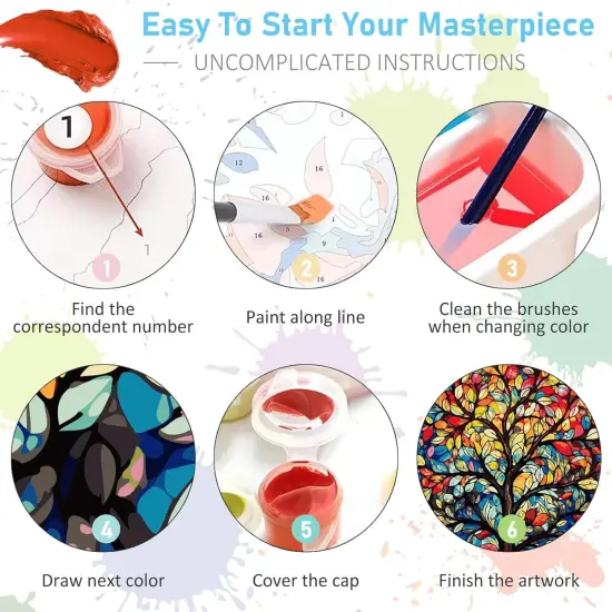 Paint by Numbers Kit for Adults- Tree of Life Adult {5}