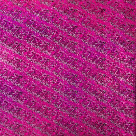 1 Yard Snake Pattern Shattered Glass Spandex Fabric 4 Way Stretch Nylon Reflective Material 58-60 inches width Gold {6}