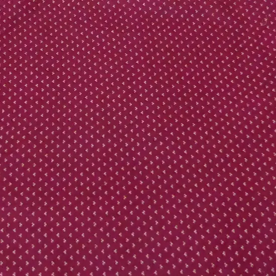 Maroon with White Quote Marks Cotton Fabric by the yard {1}
