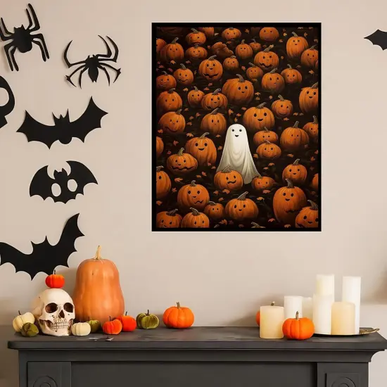 Halloween Pumpkin Ghost Diamond Art Kits {2}