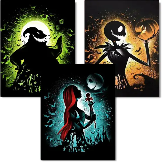 3 Pack Halloween DIY 5D Diamond Art Kits {1}