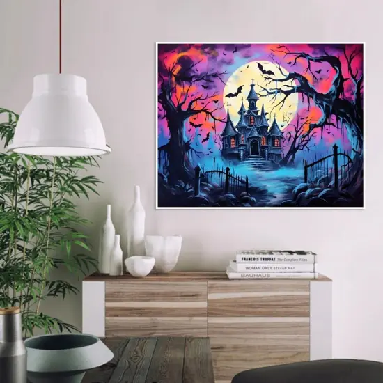 Haunted House Paint by Numbers Kit - 16 * 20inch {3}
