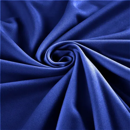 1 Yard Soft Crepe Textured Techno Scuba Knit Fabric with Stretch Royal Blue {1}