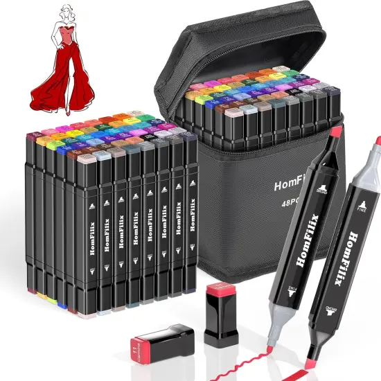 Alcohol Based Markers 48 Colors {1}