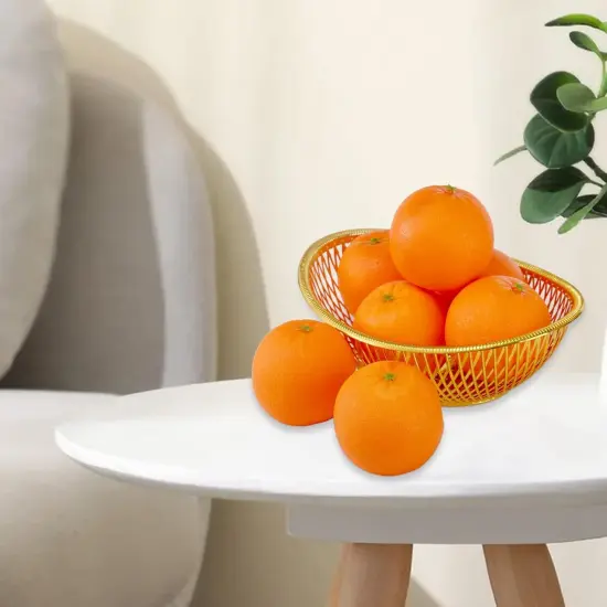 24 Pcs Artificial Oranges, Decorative Fake Oranges for Decoration Lifelike {5}
