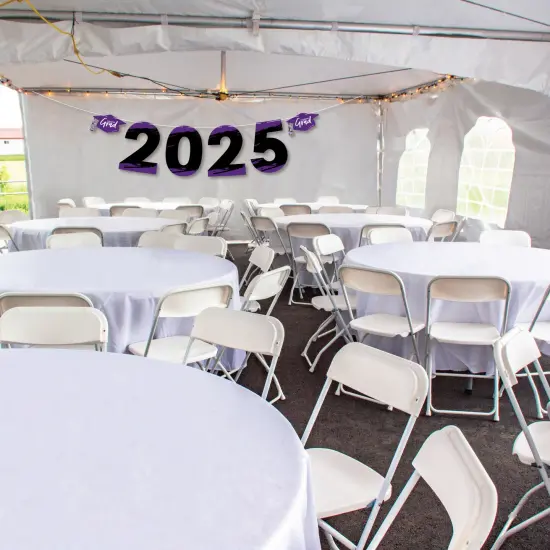 Big Dot of Happiness Purple Grad - Best is Yet to Come - Large Purple Graduation Party Decorations - 2025 - Outdoor Letter Banner {4}