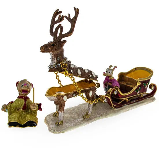 Jeweled Reindeer Trinket Box {4}