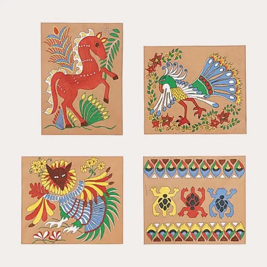 Mexican Bark Painting Craft Kit (Pack of 24) {1}