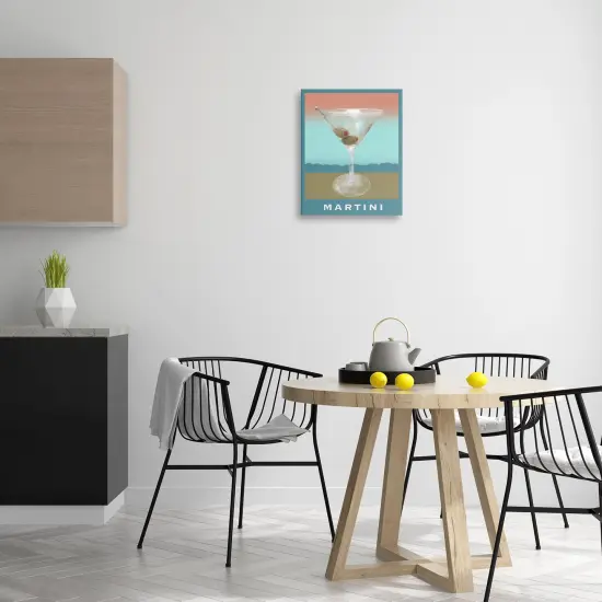 Stupell Industries Martini over Muted Tones Canvas Design by Matthew Piotrowicz {2}