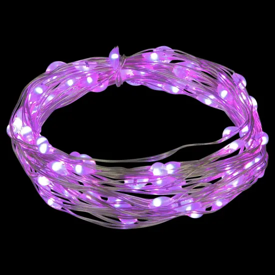 Northlight LED Micro Fairy Christmas Lights - Purple - 16' Copper Wire - 100ct {4}