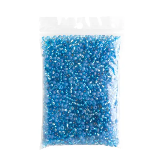 John Bead 6/0 Mixed Czech Glass Seed Beads, 100g Aqua Mix {4}
