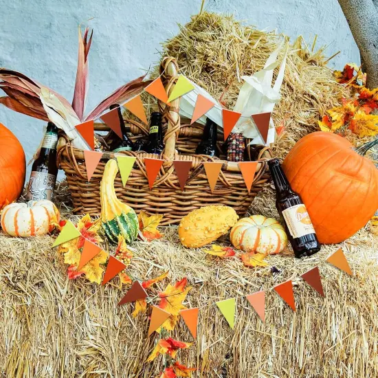 164 ft Fall Pennant Banners (6 Colors) {5}