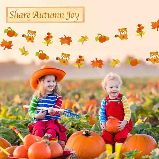 Fall Pumpkin Banner (Brown) {4}
