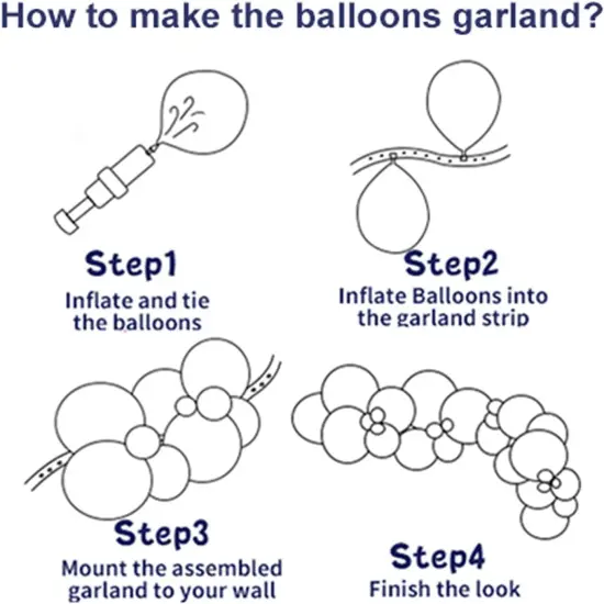 124 Pcs Various Pinks Balloons Garland Kit {2}