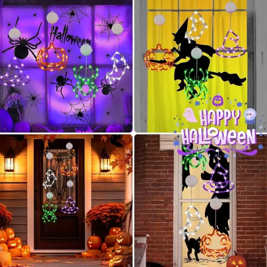 4 Pack Halloween Lights Decorations - Battery Operated {3}