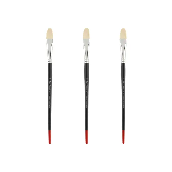 Creative Mark Powercryl Ultimate Acrylic Paint Brushes - Filbert Assorted Sets of 3, Artist Paint Brushes, 3 Diameters of Synthetic Hair Filament, Fine Control of Heavy Acrylics, Water Soluble Oils, and More {1}