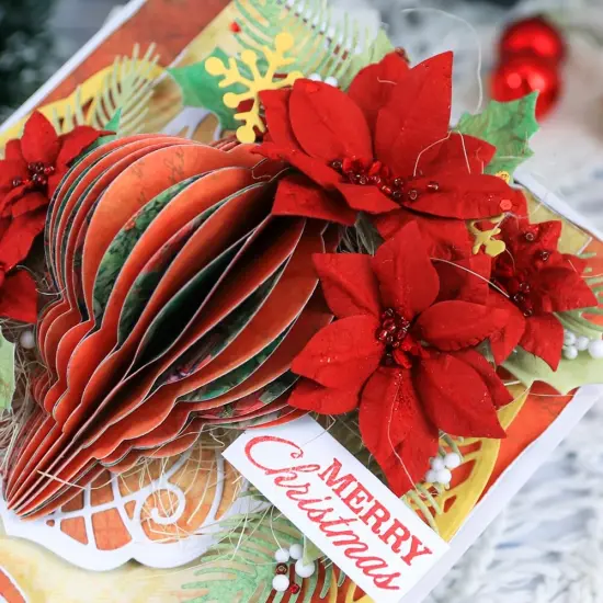 Elizabeth Craft Clear Stamps-Festive Holly Sentiments {5}