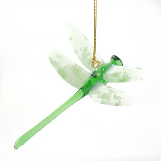 Egyptian Glass Dragonfly Ornament - Green {2}