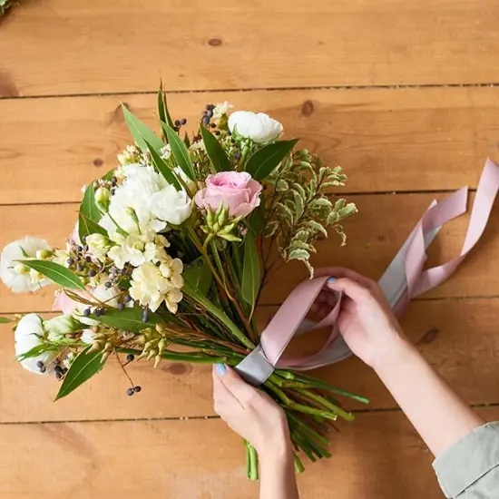 Satin Ribbon Solid Color Light Pink 1/4 inches X 50 Yards, Double Faced Polyester Fabric Ribbon for Gifts Wrapping, Wedding, Party, Hair, Crafts, Bows, DIY Decor Ornaments {3}