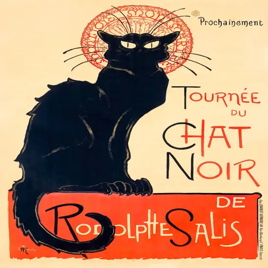 Chat Noir Vintage Poster Prints {2}