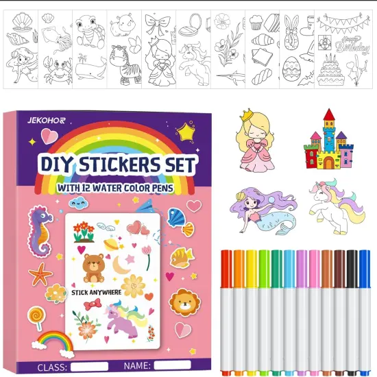DIY 57 Patterns Cute Stickers for Kids {1}