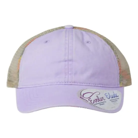 Infinity Her&reg; Women's Washed Mesh Back Cap Lavender/ Stripes {1}