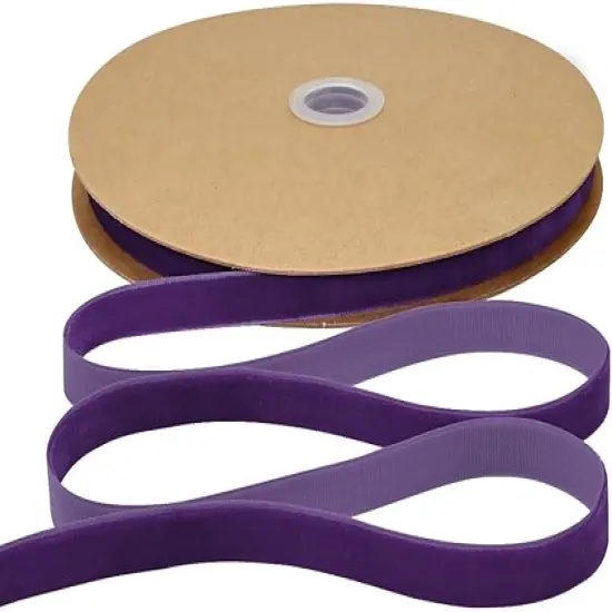 Purple Velvet Ribbon 3/8 inch &times; 25 Yards for Christmas Wreath Bow DIY Sewing Projects Gift Wrapping {1}