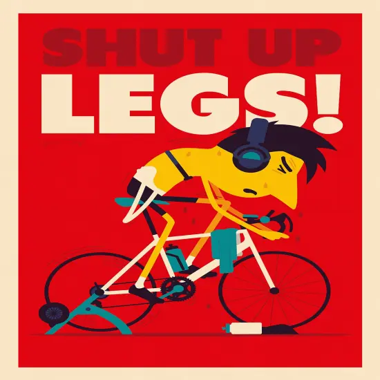 Shut Up Legs Bicycle Poster by Spencer Wilson {1}