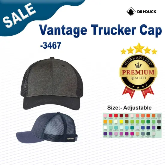 DRI DUCK&reg; Vantage Trucker Cap Navy {3}