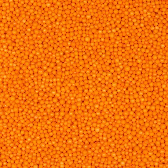 Krazy Sprinkles - Orange Mini Beads (1/2 Cup, 1x Jar) for Cakes, Ice Cream & Cookies {1}