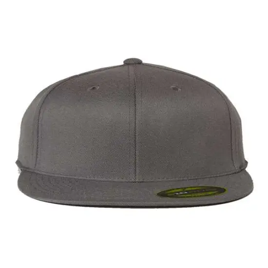 Flexfit&reg; Flat Bill Cap Dark Grey {1}