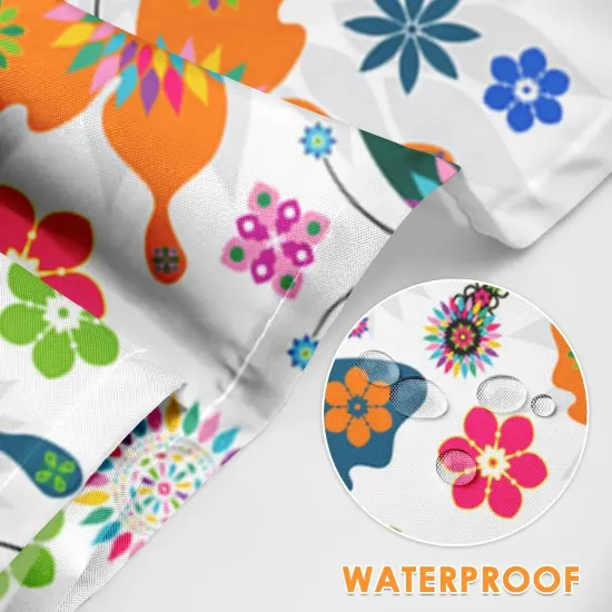 Apron Home Kitchen Cooking Baking Gardening for Women Men With Pockets Floral Colorful Butterflies Flowers Romantic 32x28 inch {3}