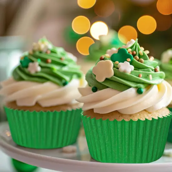300Pcs Green Cupcake Liners Christmas Green Baking Cups Standard Muffin Cupcake Wrappers for Spring Xmas Holiday Party Supplies {5}