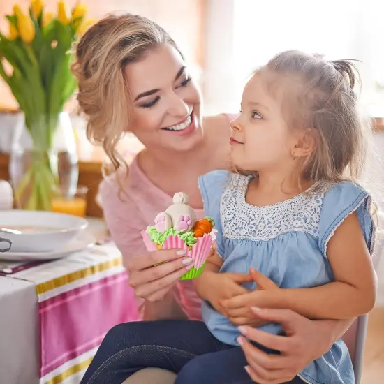 Flower Cupcake Paper Liner - 300pcs Easter Baking Cups Muffin Cupcakes Wrappers, Spring Lavender Tulip Cake Chocolate Candy Wrap Making Supplies for Spring Birthday Baby Shower Party (6 Styles) {5}