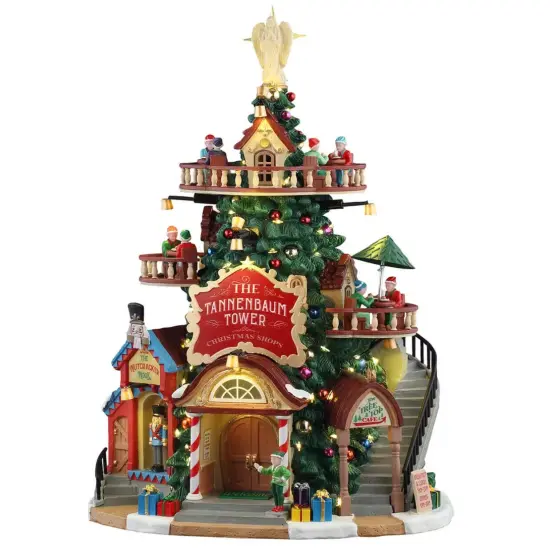 The Tannenbaum Tower Christmas Shops - Lemax Santa's Wonderland {1}
