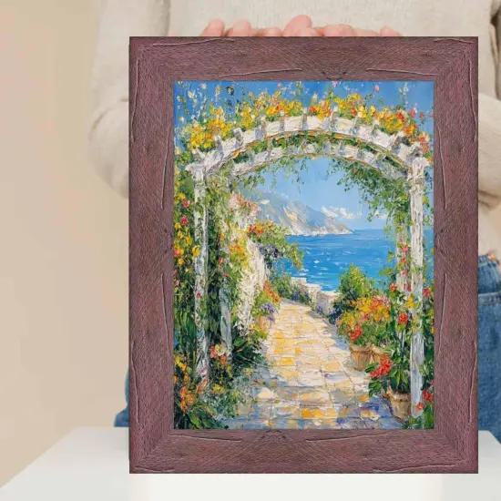 Drift Barnwood Hibiscus Rustic Picture Frame 13x16 frame {1}